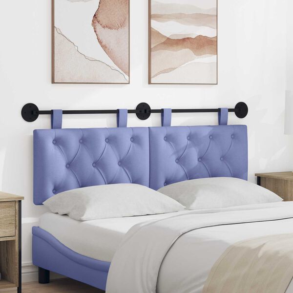 vidaXL Visoki naslon za glavo Jeans modra 150 x 55 x 7 cm blago