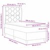 vidaXL Postelja z vzmetnico z vzmetnico Svetlo siva 80 x 200 cm blago