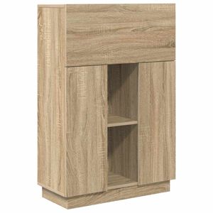 vidaXL Miza Sonoma hrast 71.5 x 31.5 x 106.5 cm Konstruiran les