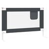 vidaXL Posteljno varovalo za malčke temno sivo 100x25 cm blago