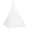 vidaXL Otro&scaron;ki tipi &scaron;otor z vrečo peach skin bel 120x120x150 cm
