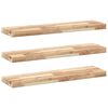 vidaXL Viseče police 3 kosi 100x20x4 cm neobdelan masiven les akacije