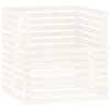 vidaXL Kompostnik bel 100x100x102 cm trdna borovina