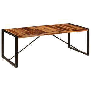 vidaXL Jedilna miza iz trdnega palisandra 220x100x75 cm