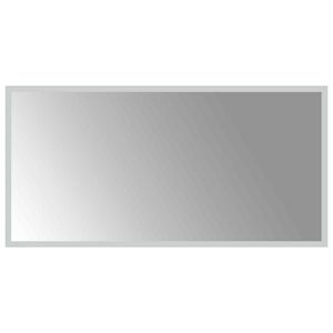 vidaXL LED kopalni&scaron;ko ogledalo Transparentno 80 x 40 cm kaljeno steklo