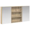 vidaXL Komplet omaric za kopalnico 3 kos 100 x 10,5 x 50 cm