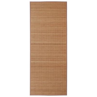 Pravokotna preproga iz rjavega bambusa 80x300 cm