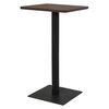 vidaXL Bistro miza temno pepelnata 60x60x107 cm