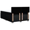 vidaXL Box spring postelja z vzmetnico črna 160x200 cm blago
