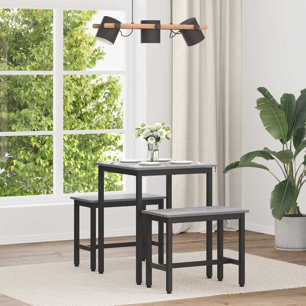 vidaXL Jedilne mize KOVINA