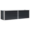 vidaXL Visoka greda antracitna 160x40x45 cm pocinkano jeklo