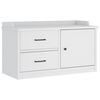 vidaXL klop v preddverju "SANDNES" Bela 87x40x50 cm masivni les bor