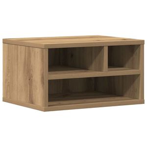vidaXL Stojalo za tiskalnik Umetni hrast 40 x 32 x 22,5 cm