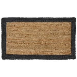 vidaXL Preproge za povr&scaron;ine Temno siva 60 x 110 cm Juta