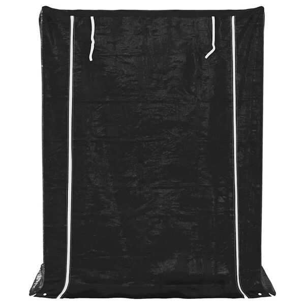 vidaxL Stojalo za drva z dežnim pokrovom 150x80x200 cm pocinkano jeklo