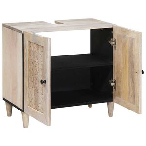 vidaXL Kopalni&scaron;ka omarica Namestitev na steno Bela 62 x 33 x 58 cm