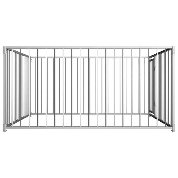 vidaXL Zunanji pasji boks 200x200x100 cm