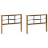 vidaXL Modul naslonjal 2 pcs Bela 80 x 6 x 61 cm Masiven les akacije
