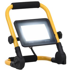 vidaXL LED reflektor z ročajem 30 W hladno bel