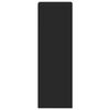 vidaXL Visoka omara črna 40x41x124 cm inženirski les