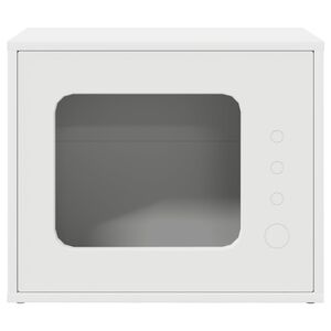 vidaXL Mačja hi&scaron;a Bela 51 x 30 x 42 cm Konstruiran les