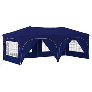 vidaXL Zložljivi &scaron;otor za zabave 575 x 288 x 245 cm Modra