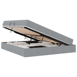 vidaXL Postelja z dodatnim prostorom za shranjevanje in vzmetnico