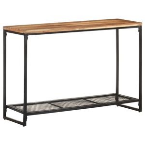 vidaXL Konzolna mizica 110x35x75 cm trden akacijev les