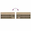 vidaXL Lavica za čevlje Sonoma Oak 102x30,5x45 cm Inženirski les