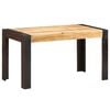 vidaXL Jedilna miza 140x70x76 cm trden robusten mangov les