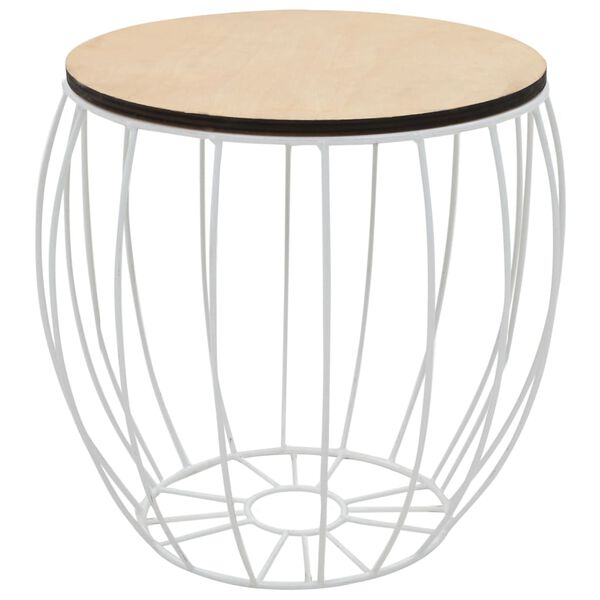 vidaXL Komplet klubskih mizic 3 kosi topolovina vezan les železo