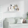 vidaXL Stenska polica Beli marmor 80 x 23,5 x 4 cm Konstruiran les
