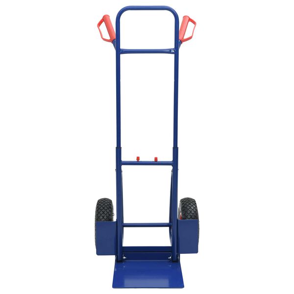 vidaXL Ročni voziček Modra in rdeča 49,5 x 53 x 114 cm Jeklo