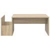 vidaXL Klubska miza Sonoma hrast 90 x 45 x 35 cm Konstruiran les