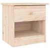 vidaXL Nočna omarica ALTA 41x35x41 cm trdna borovina