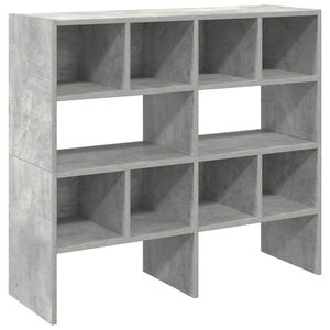 vidaXL Regal za čevlje 2 kosa zložljiva betonsko sivo 89,5x30x40 cm