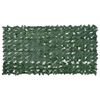 vidaXL Balkonsko platno s temno zelenim listjem 200x100 cm