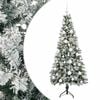 vidaXL Umetna božična jelka z bučko 120 cm 150 LED Toplo bela