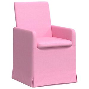 vidaXL Jedilni stoli 2 kos blago Roza 57 x 67 x 95 cm