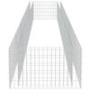 vidaXL Visoka greda gabion pocinkano jeklo 540x90x50 cm