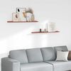 vidaXL Stenska polica 2 pcs Rdeča 100 x 9 x 3 cm Konstruiran les