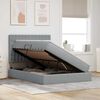 vidaXL Postelja z dodatnim prostorom za shranjevanje in LED osvetlitvijo