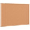 vidaXL Plutovinasta tabla z okvirjem iz masivnega borovega lesa 60x40 cm