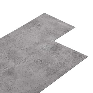 vidaXL Samolepilne PVC talne plo&scaron;če Rjava cementna 30,5 x 61 cm 28 kos