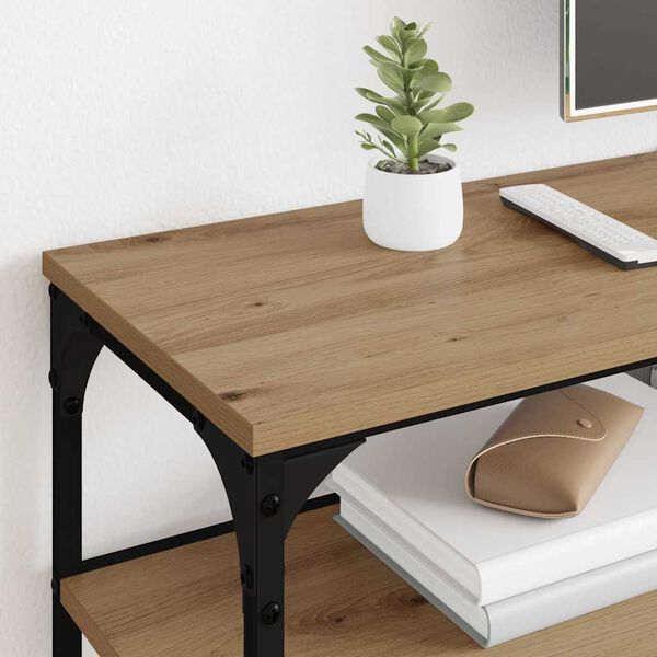 vidaXL TV omarica Umetni hrast 160 x 30 x 50 cm