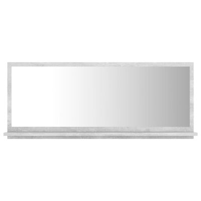 vidaXL Kopalniško ogledalo betonsko sivo 90x10,5x37 cm iverna plošča