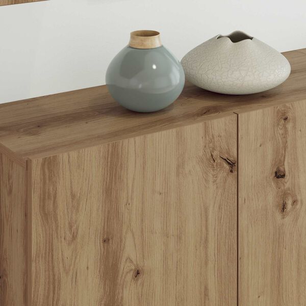 vidaXL TV zidna enota 5 pcs Umetni hrast Konstruiran les