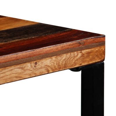 vidaXL Barska miza iz trdnega predelanega lesa 70x70x106 cm