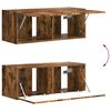 vidaXL Komplet TV omaric 6 pcs Dimljeni oreh Konstruiran les