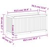 vidaXL Vrtno cvetlično korito s podlogo 99,5x38x50 cm akacijev les
